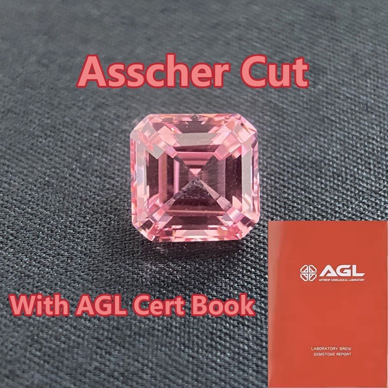 Lab Grown AGL Certified Paparacha Gemstone high quality